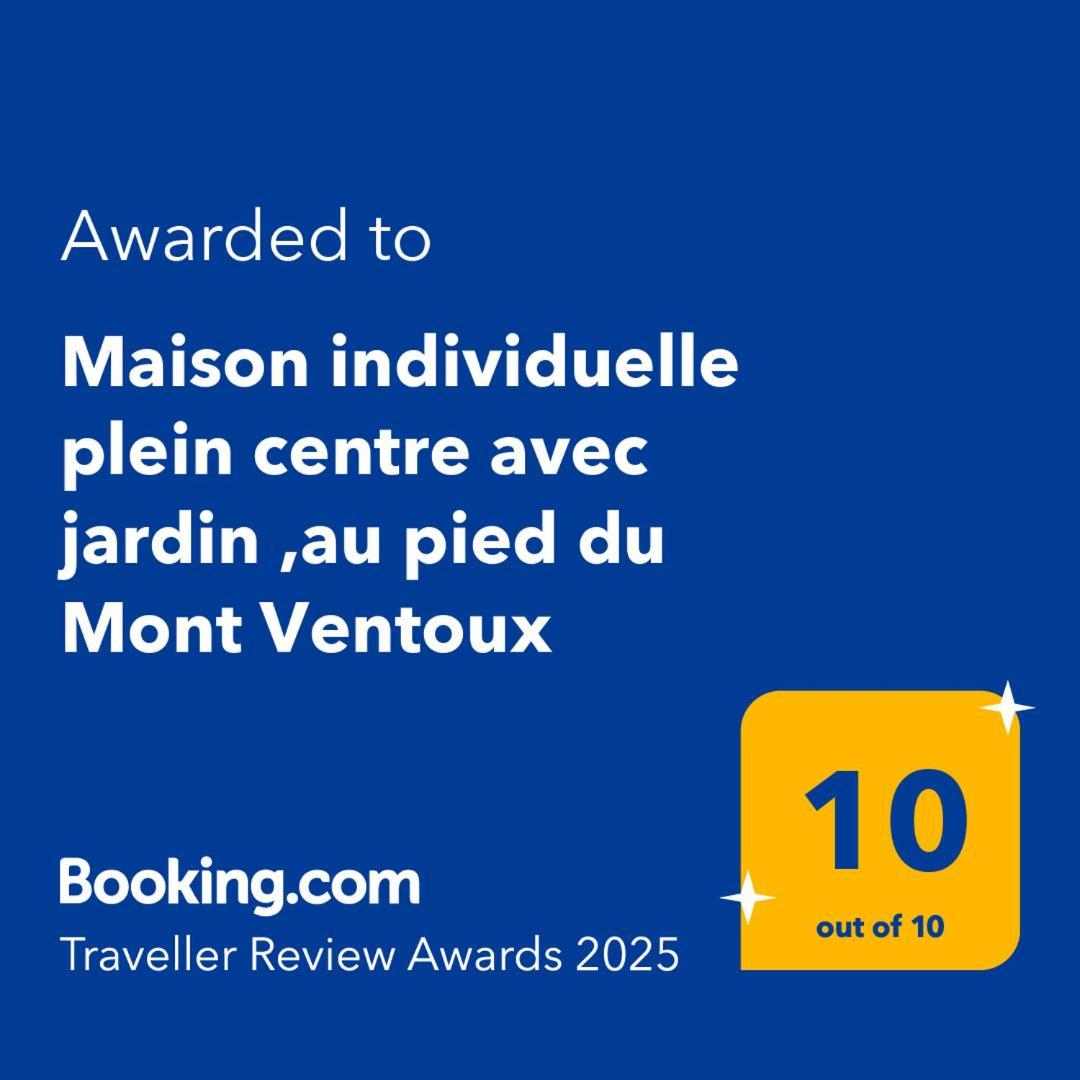 Maison Individuelle Plein Centre Avec Jardin ,au Pied Du Mont Ventoux